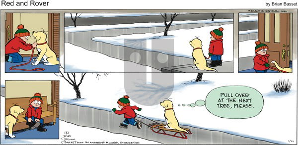 Red and Rover on Sunday January 21, 2018 Comic Strip