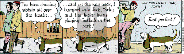 Fred Basset on Monday January 19, 2015 Comic Strip