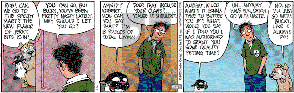 Get Fuzzy on Friday April 4, 2003 Comic Strip