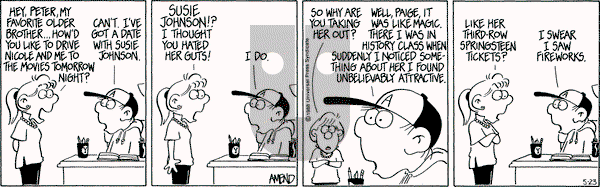 FoxTrot - Monday May 23, 1988 Comic Strip