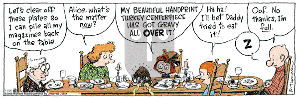 Cul de Sac on Saturday November 26, 2011 Comic Strip