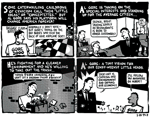 Ted Rall on Saturday March 27, 1999 Comic Strip