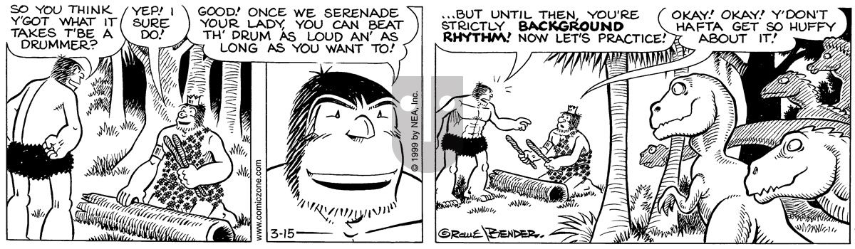 Alley Oop - Monday March 15, 1999 Comic Strip