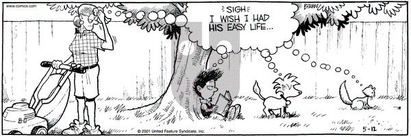 Grand Avenue on Saturday May 12, 2001 Comic Strip