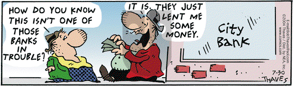 Frank and Ernest on Friday July 30, 2004 Comic Strip