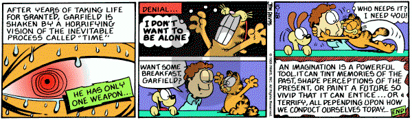 Garfield on Saturday October 28, 1989 Comic Strip