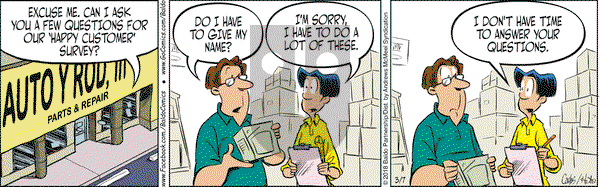 Baldo on Wednesday March 7, 2018 Comic Strip