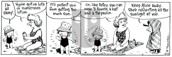 Cul de Sac on Tuesday August 19, 2008 Comic Strip