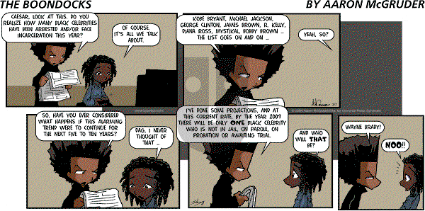 The Boondocks - Sunday March 7, 2004 Comic Strip