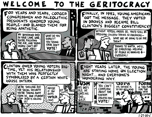 Ted Rall on Wednesday February 2, 2000 Comic Strip