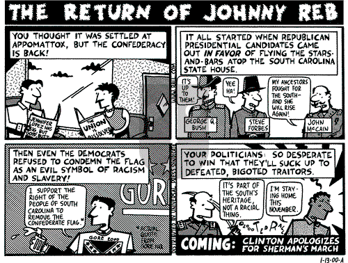 Ted Rall on Sunday February 20, 2000 Comic Strip