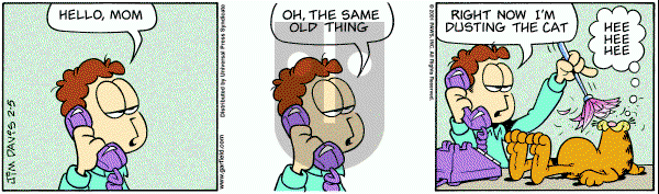 Garfield on Saturday February 17, 2001 Comic Strip