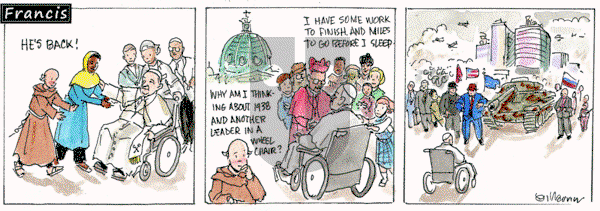 Francis on Monday March 17, 2025 Comic Strip
