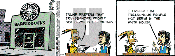 La Cucaracha on Friday August 11, 2017 Comic Strip
