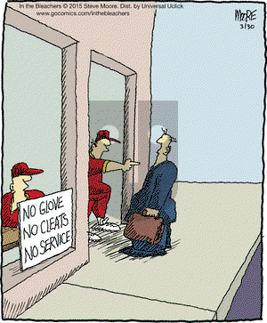 In the Bleachers on Monday March 30, 2015 Comic Strip