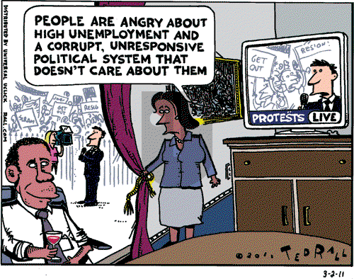 Ted Rall on Wednesday March 2, 2011 Comic Strip