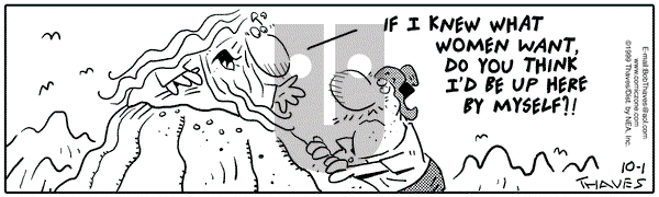 Frank and Ernest on Friday October 1, 1999 Comic Strip