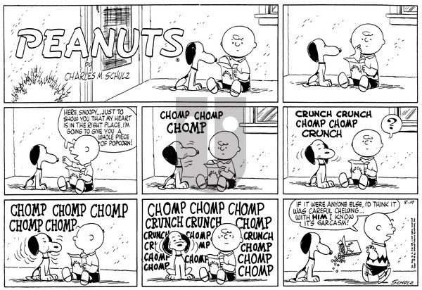 Peanuts on Sunday August 19, 1956 Comic Strip