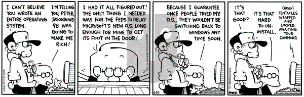 FoxTrot on Tuesday June 30, 1998 Comic Strip