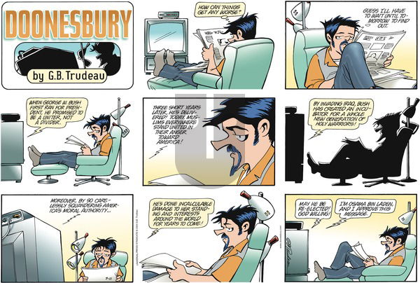 Doonesbury on Sunday July 11, 2004 Comic Strip