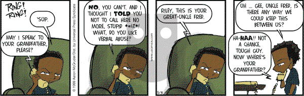 The Boondocks on Wednesday May 31, 2006 Comic Strip