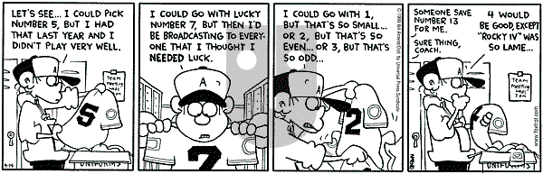 FoxTrot on Wednesday April 14, 1999 Comic Strip