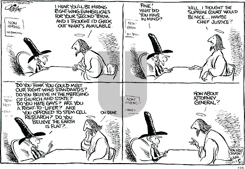 Pat Oliphant on Friday November 5, 2004 Comic Strip