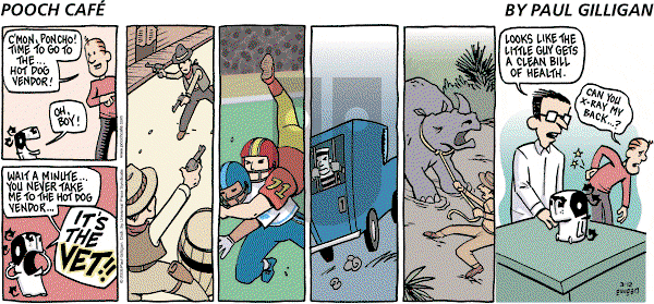 Pooch Cafe on Sunday March 12, 2006 Comic Strip