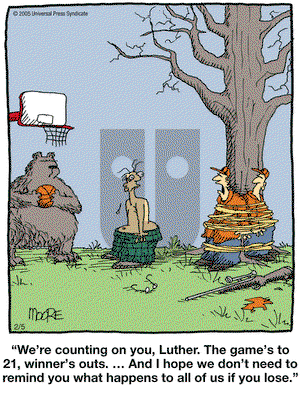 In the Bleachers on Saturday February 5, 2005 Comic Strip