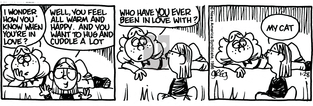 Luann - Tuesday January 28, 1986 Comic Strip