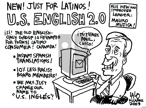 Lalo Alcaraz on Monday November 10, 2003 Comic Strip