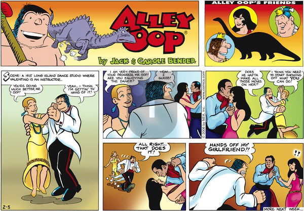 Alley Oop on Sunday February 5, 2006 Comic Strip