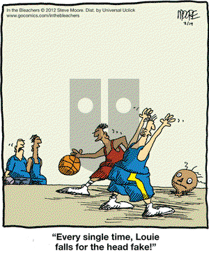 In the Bleachers - Monday March 19, 2012 Comic Strip