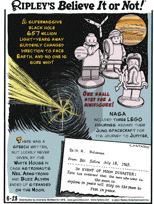 Ripley's Believe It or Not - Wednesday June 28, 2023 Comic Strip