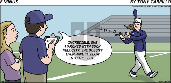F Minus on Sunday January 25, 2015 Comic Strip