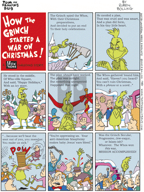 Tom the Dancing Bug on Saturday December 17, 2005 Comic Strip