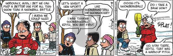 Cleats on Tuesday January 18, 2005 Comic Strip