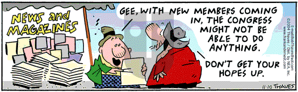 Frank and Ernest - Wednesday November 10, 2004 Comic Strip