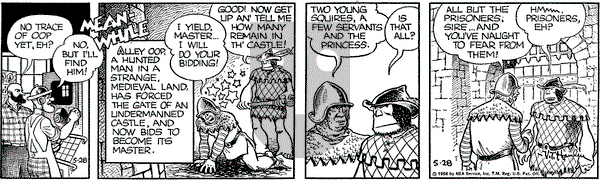 Alley Oop on Monday May 28, 1956 Comic Strip