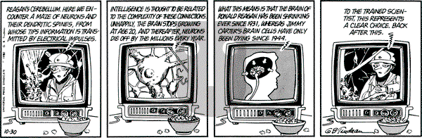 Doonesbury on Thursday October 30, 1980 Comic Strip