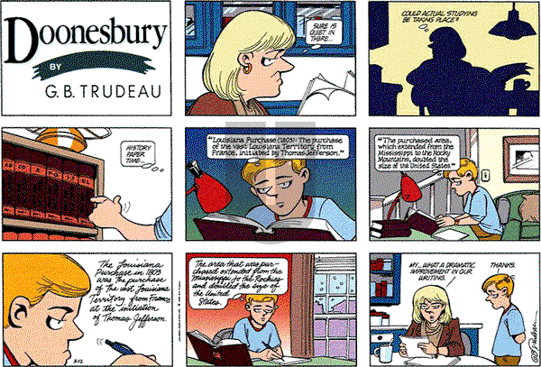 Doonesbury on Sunday March 12, 1995 Comic Strip
