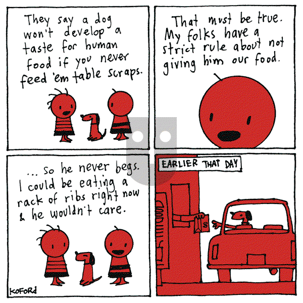 Haircut Practice on Monday August 7, 2023 Comic Strip