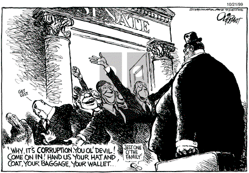 Pat Oliphant on Thursday October 21, 1999 Comic Strip