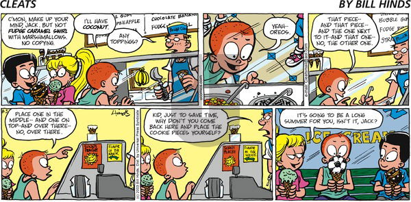 Cleats on Sunday August 3, 2003 Comic Strip