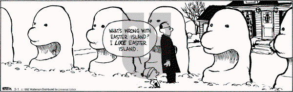 Calvin and Hobbes - Thursday March 1, 2012 Comic Strip
