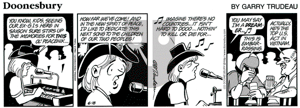 Doonesbury on Tuesday June 18, 1996 Comic Strip