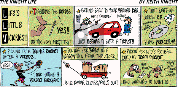 The Knight Life on Sunday October 16, 2011 Comic Strip