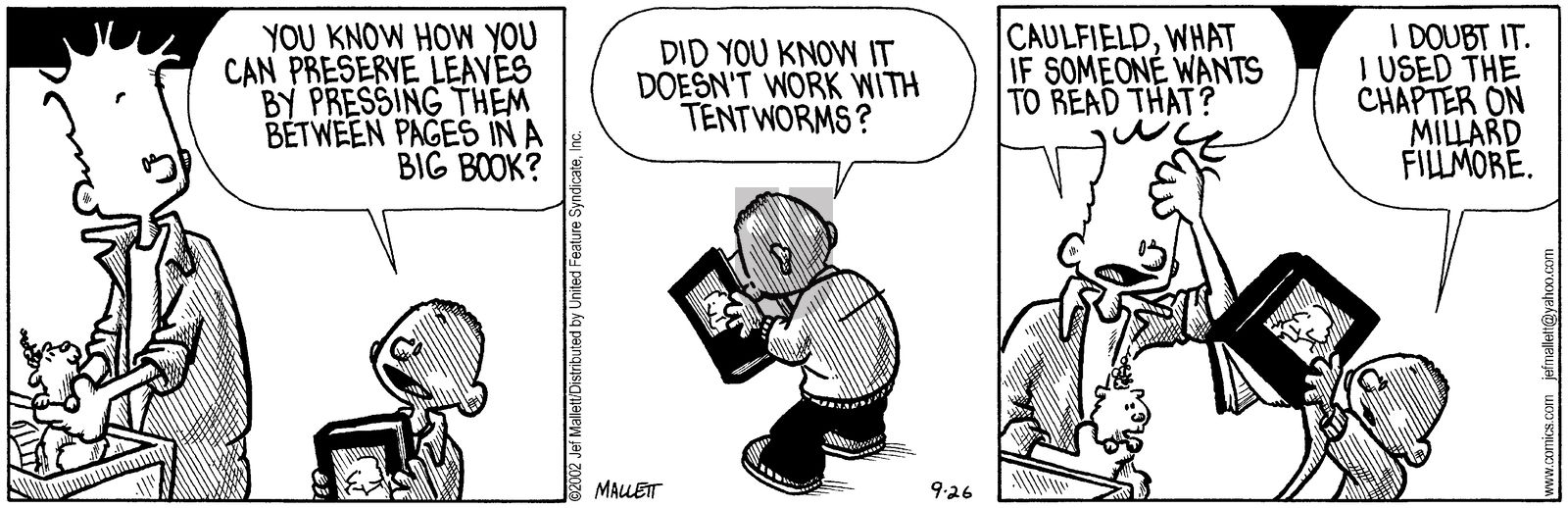 Frazz - Thursday September 26, 2002 Comic Strip