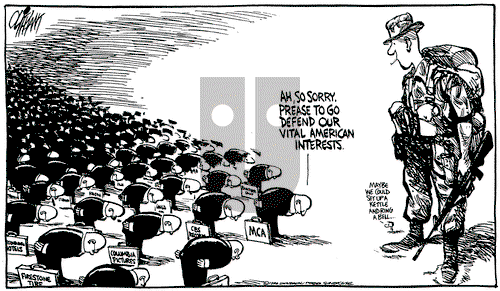 Pat Oliphant on Thursday November 29, 1990 Comic Strip