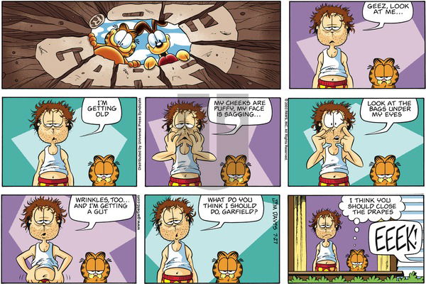 Garfield on Sunday July 27, 2003 Comic Strip